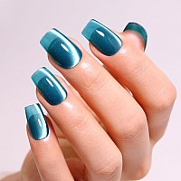 Imtiti Cat Eye Gel Nail Polish 15Ml Blue Green Crystal Glitter Cat Eye Gel Polish With Magnet Magnetic Gel Nail Polish Holograp