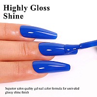 Imtiti Blue Gel Nail Polish 05 Fl Oz Deep Blue Gel Polish Soak Off Led Uv Nail Gel Polish Spring Summer Gel Nail Polish Diy Na