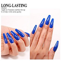 Imtiti Blue Gel Nail Polish 05 Fl Oz Deep Blue Gel Polish Soak Off Led Uv Nail Gel Polish Spring Summer Gel Nail Polish Diy Na