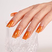 Imtiti Glitter Gel Nail Polish 05 Fl Oz Orange Glitter Gel Polish Soak Off Led Uv Shimmer Sparkle Nail Gel Polish Diy Nail Art