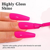 Imtiti Pink Gel Nail Polish 05 Fl Oz Hot Pink Gel Polish Soak Off Led Uv Nail Gel Polish Spring Summer Gel Nail Polish Diy Nai