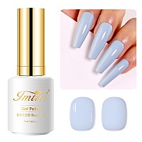 Imtiti Blue Gel Nail Polish 05 Fl Oz Baby Blue Gel Polish Soak Off Led Uv Nail Gel Polish Spring Summer Gel Nail Polish Diy Na