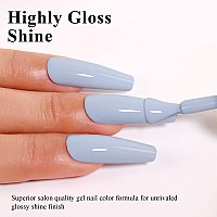 Imtiti Blue Gel Nail Polish 05 Fl Oz Baby Blue Gel Polish Soak Off Led Uv Nail Gel Polish Spring Summer Gel Nail Polish Diy Na