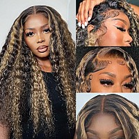 Momaksa 13X6 Lace Front Wigs Human Hair 1B27 Ombre Deep Wave Lace Front Wigs Human Hair 200 Density Hd Lace Front Wigs Human H