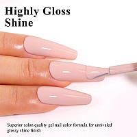 Imtiti Nude Gel Nail Polish 05 Fl Oz Nude Pink Gel Polish Soak Off Led Uv Nail Gel Polish Spring Summer Gel Nail Polish Diy Na