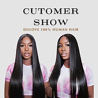 Dulove 250 Density Lace Front Wigs Human Hair 13X4 Hd Transparent Lace Frontal Glueless Wigs Human Hair Preplucked With Baby Hai