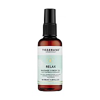 Tisserand Total De-Stress Massage Oil, Sweet Orange, 3.38