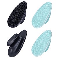 4 Pack Silicone Face Scrubber Beomeen Facial Cleansing Brush Soft Silicone Facial Exfoliation And Massage Brush Blackhead Scrub