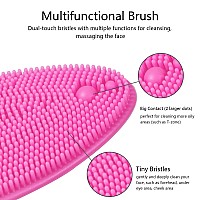 4 Pcs Silicone Face Scrubber Beomeen Facial Cleansing Brush Soft Silicone Facial Exfoliation And Massage Brush Blackhead Scrubb