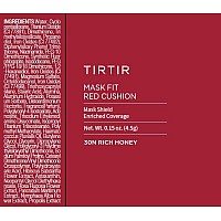 Tirtir Mask Fit Red Cushion Foundation Japans No1 Choice For Glass Skin Longlasting Lightweight Buildable Coverage Semi