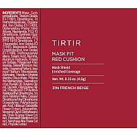 Tirtir Mask Fit Red Cushion Foundation Japans No1 Choice For Glass Skin Longlasting Lightweight Buildable Coverage Semi