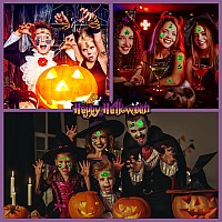 Mddruiqi 80 Styles Glow Halloween Tattoos For Kids Halloween Party Favors Halloween Tats Stickers Halloween Games Treats T