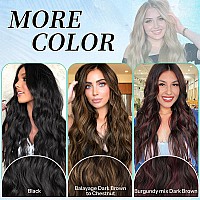 Kookastyle Clip In Synthetic Hair Extensions Long Wavy 4Pcs Honey Blonde Mixed Light Fiber Double Weft Natural Hair Extensions 2