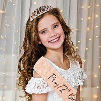 Cieher 12Th Birthday Crown 12Th Birthday Sash Pearl Pin Set Its My 12Th Birthday Sash 12 Birthday Tiara 12Th Birthday De