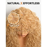 Gorgius Shaggy Haircuts Golden Blonde Wig With Bangs Curly Wig With Bangs Crafted With Stylearchive Technology Premium Fiber