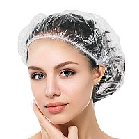 Yizijizi Disposable Shower Capslarge Thick Clear Waterproof Shower Cap For Women Large Size 205 Home Use Spa Hotel And Ha