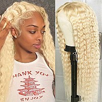 613 Lace Front Wig Human Hair 180 Density Blonde Wig Human Hair Wet And Wavy Wigs For Black Women Glueless Hd Lace Frontal Wig