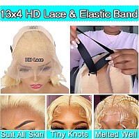 613 Lace Front Wig Human Hair 180 Density Blonde Wig Human Hair Wet And Wavy Wigs For Black Women Glueless Hd Lace Frontal Wig