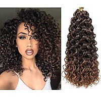 Qrhsuka Curly Crochet Hair Gogo Curl Crochet Hair For Women Ocean Wave Crochet Hair Synthetic Bohemian Crochet Braid Water Wave