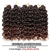 Qrhsuka Curly Crochet Hair Gogo Curl Crochet Hair For Women Ocean Wave Crochet Hair Synthetic Bohemian Crochet Braid Water Wave