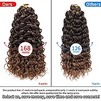 Qrhsuka Curly Crochet Hair Gogo Curl Crochet Hair For Women Ocean Wave Crochet Hair Synthetic Bohemian Crochet Braid Water Wave