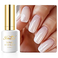 Imtiti Milky White Gel Polish 05 Fl Oz Milky White Gel Nail Polish Soak Off Led U V Nail Gel Polish Neutral Jelly Gel Nail Pol