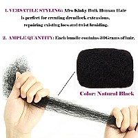 Afro Kinky Bulk Human Hair For Dreadlock Extensions Repair Locs Twist Braiding 100 Human Braiding Hair Can Be Bleached And Dye