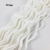 White Curly Braiding Hair Deep Wave Curly Braiding Hair For Boho Braids Crochet Braids Deep Wave 24 Inch