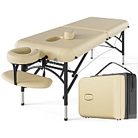 Cloris 84 Professional Massage Table Portable 2 Folding Lightweight Facial Salon Spa Tattoo Bed Height Adjustable With Carryin