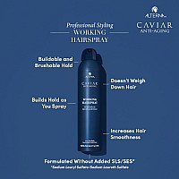 Caviar Antiaging Working Hairspray Travel Size 3 Fl Oz Buildable Brushable Hold Helps Control Frizz Adds Shine Sulfate