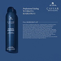 Caviar Antiaging Working Hairspray Travel Size 3 Fl Oz Buildable Brushable Hold Helps Control Frizz Adds Shine Sulfate