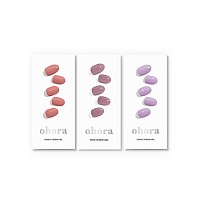 Ohora Gift Set Semicure Gel Nail Pedi Strips The Berry Trio N Bare Plum N Blueberry Jam N Ash Pink Longlasting And S