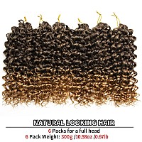 Qrhsuka Curly Crochet Hair Gogo Curl Crochet Hair For Women Ocean Wave Crochet Hair Synthetic Bohemian Crochet Braid Water Wave