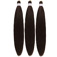 Dark Brown Braiding Hair Pre Stretched Kanekalon Braiding Hair Braids Hair