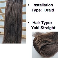 Dark Brown Braiding Hair Pre Stretched Kanekalon Braiding Hair Braids Hair