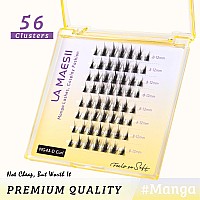 La Maesii Manga Lash Clusters Cluster Lashes With Spikes Anime Lashes Individual Lashes Natural Look Eyelashes Manhua Lashes S