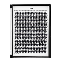 Bodermincer Blackcolored Cluster Lashes 240Pcs 20D40D Diy Eyelash Extension D Curl Long Individual Lashes Mixed Tray Faux Mink