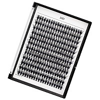 Bodermincer Blackcolored Cluster Lashes 240Pcs 20D40D Diy Eyelash Extension D Curl Long Individual Lashes Mixed Tray Faux Mink