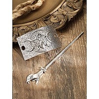 Haquil Norse Neopapawicca Trinity Goddess Hairpin Vintage Viking Jewelry Clip Minimalist Hair Accessories For Women