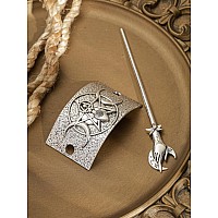 Haquil Norse Neopapawicca Trinity Goddess Hairpin Vintage Viking Jewelry Clip Minimalist Hair Accessories For Women