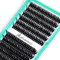 Bodermincer Blackcolored Cluster Lashes 240Pcs 20D40D Diy Eyelash Extension D Curl Long Individual Lashes Mixed Tray Faux Mink