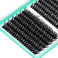 Bodermincer Blackcolored Cluster Lashes 240Pcs 20D40D Diy Eyelash Extension D Curl Long Individual Lashes Mixed Tray Faux Mink