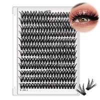 Bodermincer Blackcolored Cluster Lashes 240Pcs 20D40D Diy Eyelash Extension D Curl Long Individual Lashes Mixed Tray Faux Mink