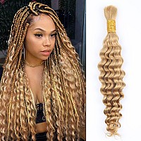 Odir Deep Wave Bulk Human Hair For Braiding No Weft 100 Unprocessed Brazilian Curly Braiding Human Hair Extensions Wet And Wavy