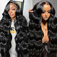 Ciknife 30 Inch 13X6 Lace Front Wigs Human Hair Pre Plucked 200 Density Body Wave Lace Front Wigs Human Hair Hd Transparent Fron