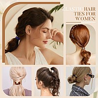 Forenee Hair Ties No Damage 10Pcs Ponytail Holders Elastic Hair Ties For Thick Hair Braided Hair Bands For Women Girlss H