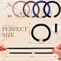 Forenee Hair Ties No Damage 10Pcs Ponytail Holders Elastic Hair Ties For Thick Hair Braided Hair Bands For Women Girlss H