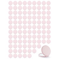 Getinbulk Compact Mirror Bulk Set Of 100 Doublesided 1X2X Magnifying Metal Pocket Makeup Mirrorsround Pink Marshmallow