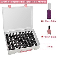 Fullcase Nail Polish Organizer Holder 54 Bottle Nail Storage Container For Opifor Sally Hansenfor Revlonfor Essiefor Aimeil