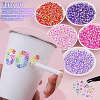 5200Pcs Resin Jelly Rhinestones With Tweezers For Crafting Mixedcolor 5Mm Flatback Gems Bedazzling Crystal For Diy Crafts Clo